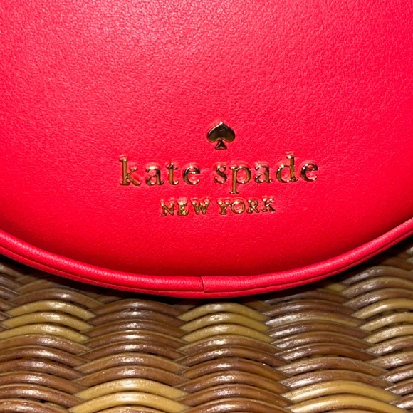 ♠️🍅kate spade 3D Tomato Mangia Double Dual Compartment Small Crossbody Bag Red - Picture 7 of 15